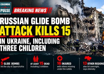 Russian Glide Bomb Attack Kills 15 in Ukraine, Including Three Children