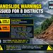 🚨 LANDSLIDE WARNINGS ISSUED FOR 8 SRI LANKAN DISTRICTS